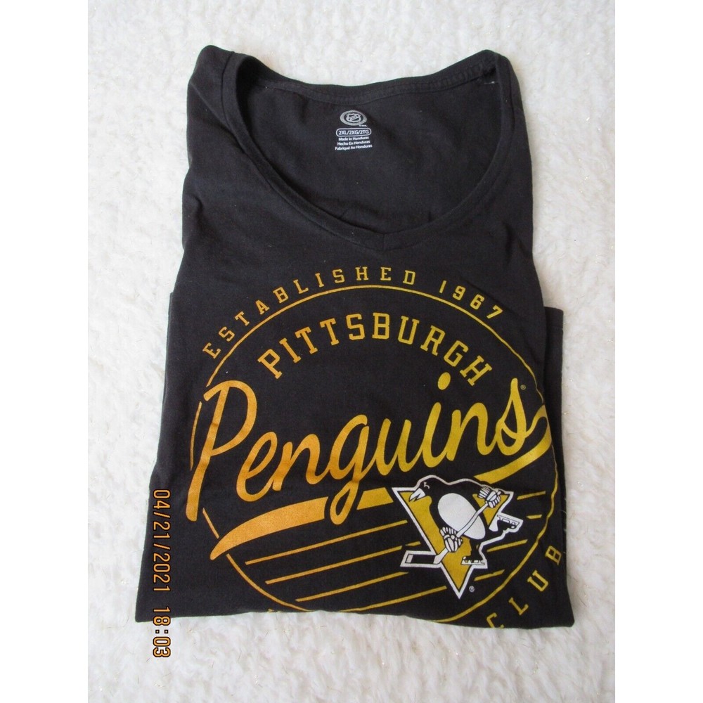 Womens Pittsburgh Penquins T-shirt Sz 2XL Plus